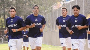 La Paz Futbol Club durante un entrenamiento