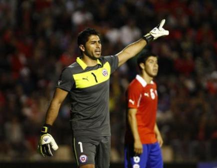 Johnny Herrera, arquero de la Universidad de Chile