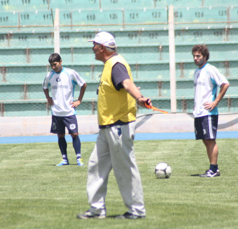 Real Potosí entrenamiento Oscar Sanz