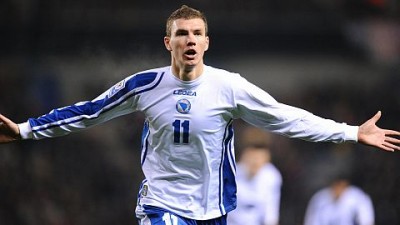 Bosnia Hercegovina's player Edin Dzeko c