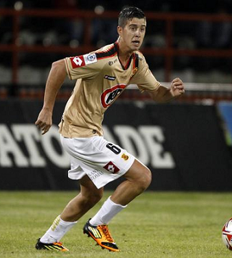 D`Angelo con la camiseta del Rangers de Talca